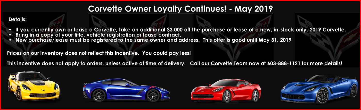 Macmulkin Chevrolet Corvette Owner Loyalty Incentive