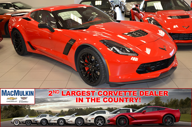 ORder You 2016 Corvette Z06 From MacMulkin Chevrolet In Nashua, New Hampshire!