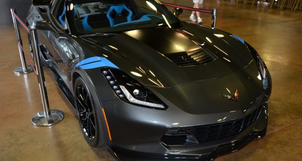 2017 Corvette Grand Sport Collector Edition in Watkins Glen Gray Metallic and Tension Blue interior.