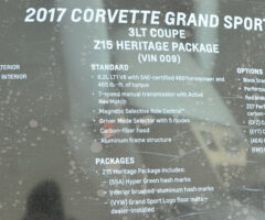 2017 Corvette Grand Sport Heritage Package In Watkins Glen Gray Metallic