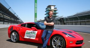 Young adult fiction author and Indiana native John Green will drive the 2016 Chevrolet Corvette Stingray Coupe pace car for the Verizon IndyCar Series Angie’s List Grand Prix of Indianapolis at the Indianapolis Motor Speedway on Saturday, May 14 in Indianapolis, Indiana. (Photo by Bret Kelley for Chevrolet)
