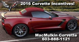 May 2016 - New Corvette Incentives for 2016 Corvettes!