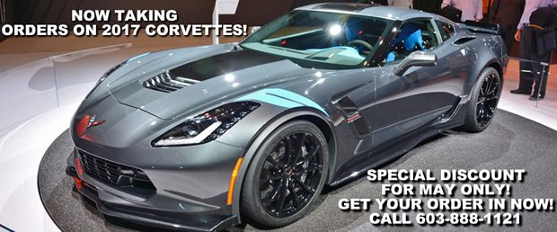 Special Discount on 2017 Corvette Orders - Good for May Only!