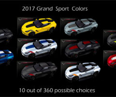 2017 Corvette Grand Sport Colors - 10 out of 360 Choices