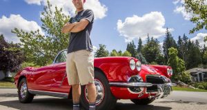 Blake Nelson stands near his 1962 Corvette in the driveway of his family’s home in Puyallup. Nelson inherited the car from his grandfather, Paul Gaetz, after he died from brain cancer in 2009. “It’s cool having something that reminds me of him all the time,” he said. Joshua Bessex jbessex@gateline.com Read more here: http://www.thenewstribune.com/news/local/community/puyallup-herald/ph-news/article90530867.html#storylink=cpy