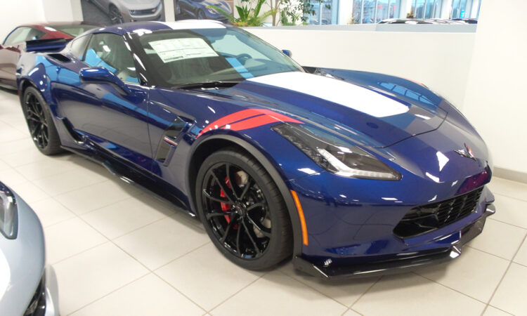 2017 Corvette Grand Sport In Admiral Blue Metallic And The Grand Sport Heritage Package