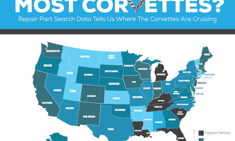 Corvette Demographics - Highest US Density