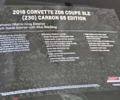 2018 Corvette Z06 3LZ Carbon 65 Edition